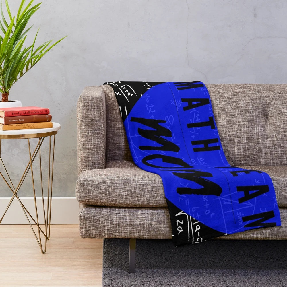 Soft and warm plush blanket for proud math team moms