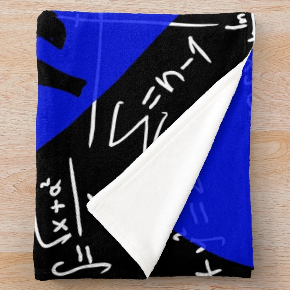 Soft and warm plush blanket for proud math team moms