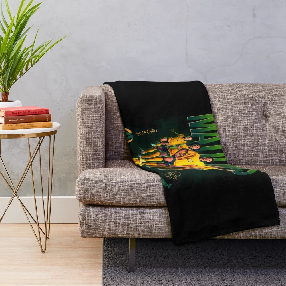 Matildas Plush Blanket featuring Australian Women's National Soccer Team graphics