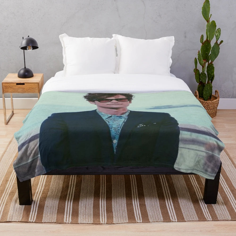 Matthew Gray Gubler-inspired plush blanket