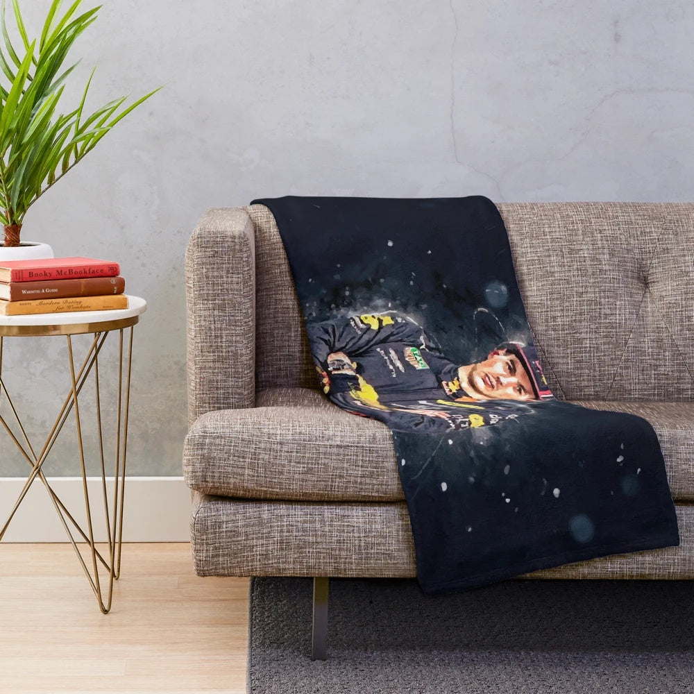 Max Verstappen Inspired Plush Blanket for Formula 1 Enthusiasts