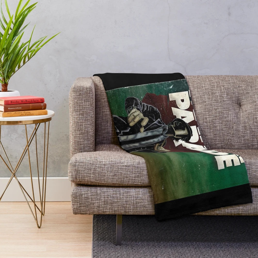 Mayday Parade band logo on a soft, plush blanket
