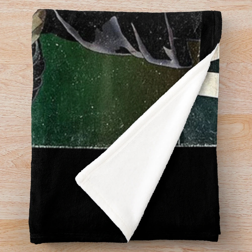 Mayday Parade band logo on a soft, plush blanket