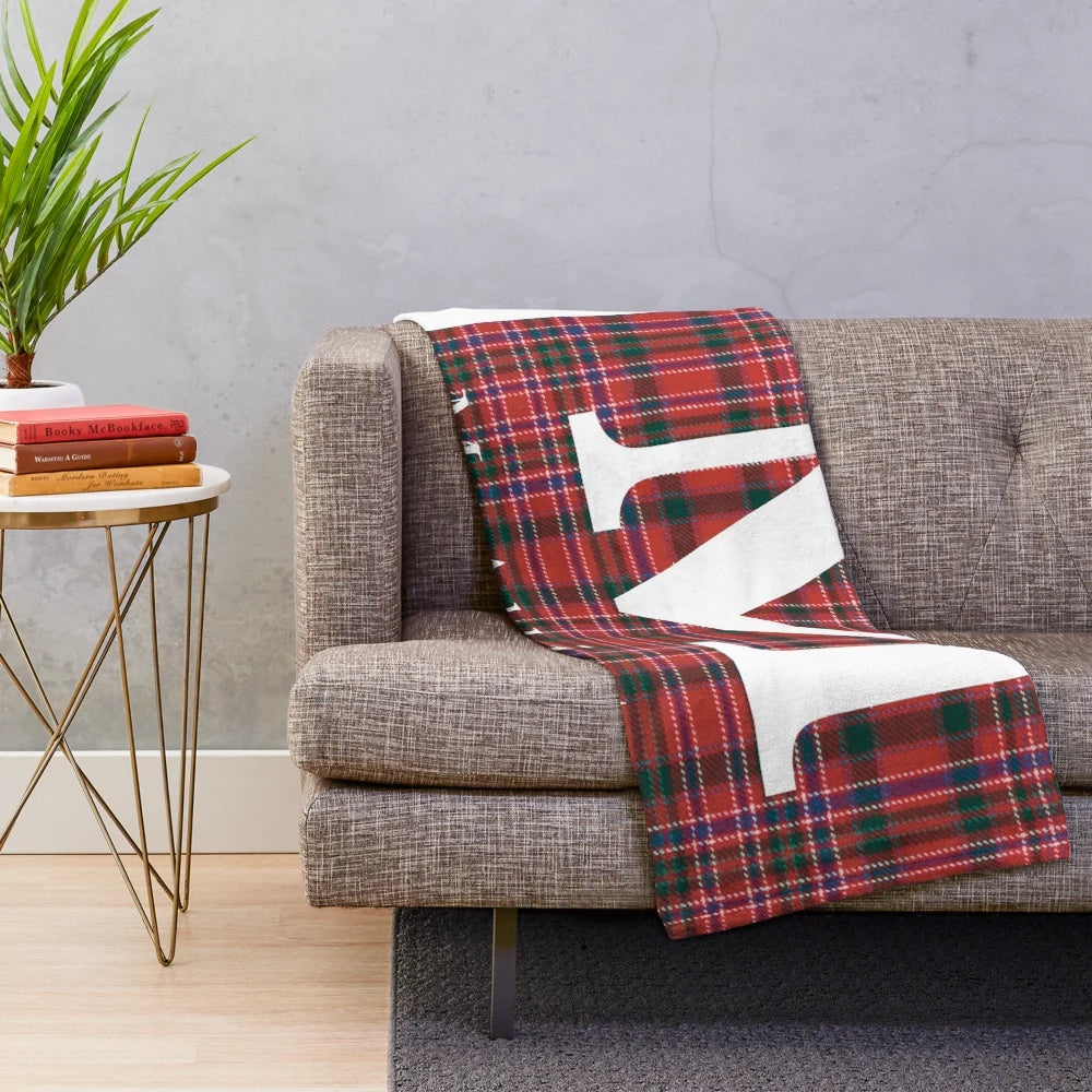 McAllister tartan plush blanket in a Scottish-inspired design