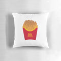 A soft, plush pillow designed to look like McDonald's famous french fries, perfect for adding a touch of fast food fun to any home.