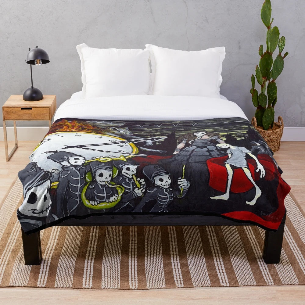 MCR The Black Parade inspired plush blanket