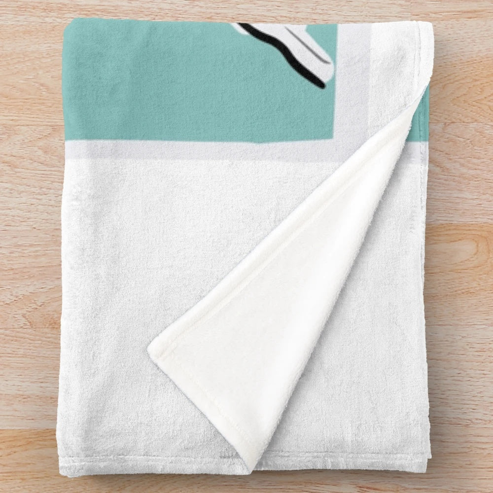 Plush blanket inspired by Mauritanian filmmaker Med Hondo