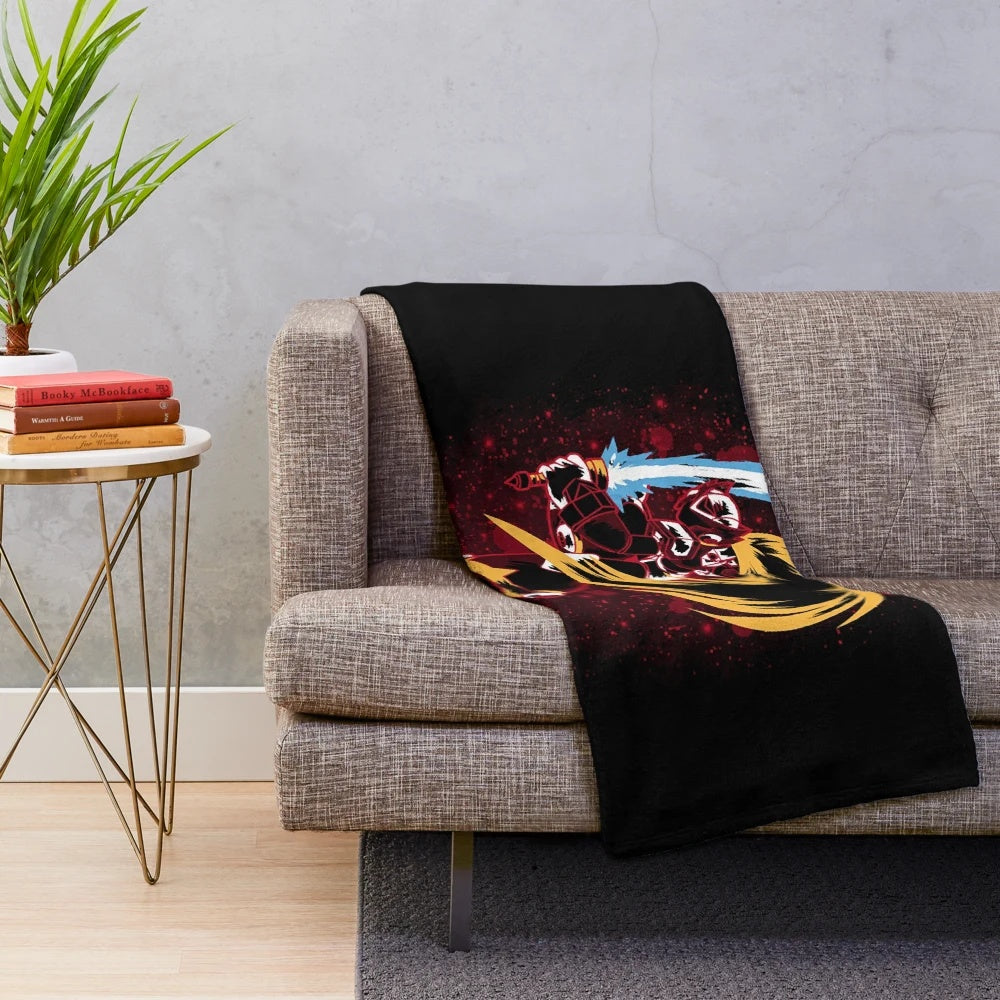 Soft and comfortable plush blanket featuring Mega Man Zero character design