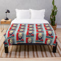 Max Gawn inspired plush blanket with Melbourne Demons logo
