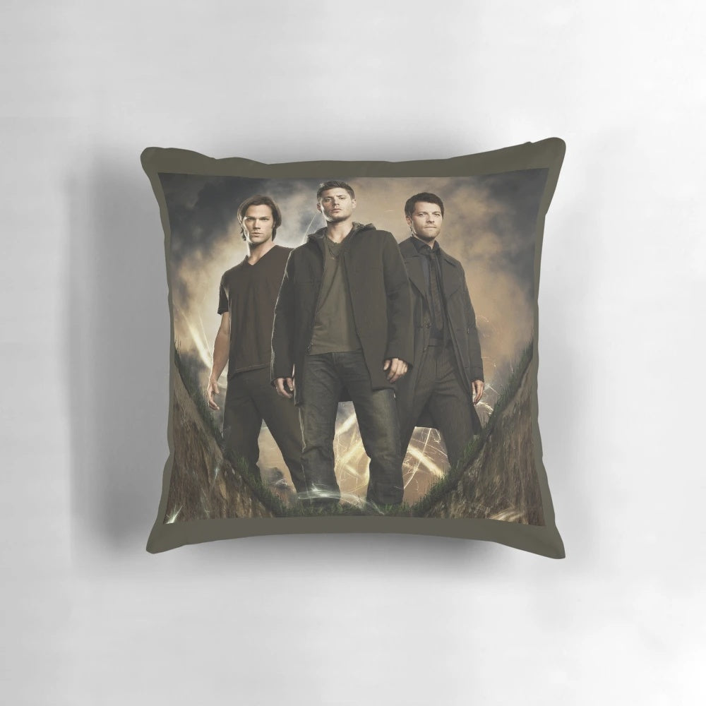 Cozy memory foam pillow with a supernatural-inspired design