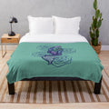 Mermaid-themed plush blanket in soft, cozy fabric