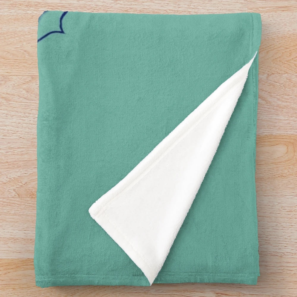 Mermaid-themed plush blanket in soft, cozy fabric