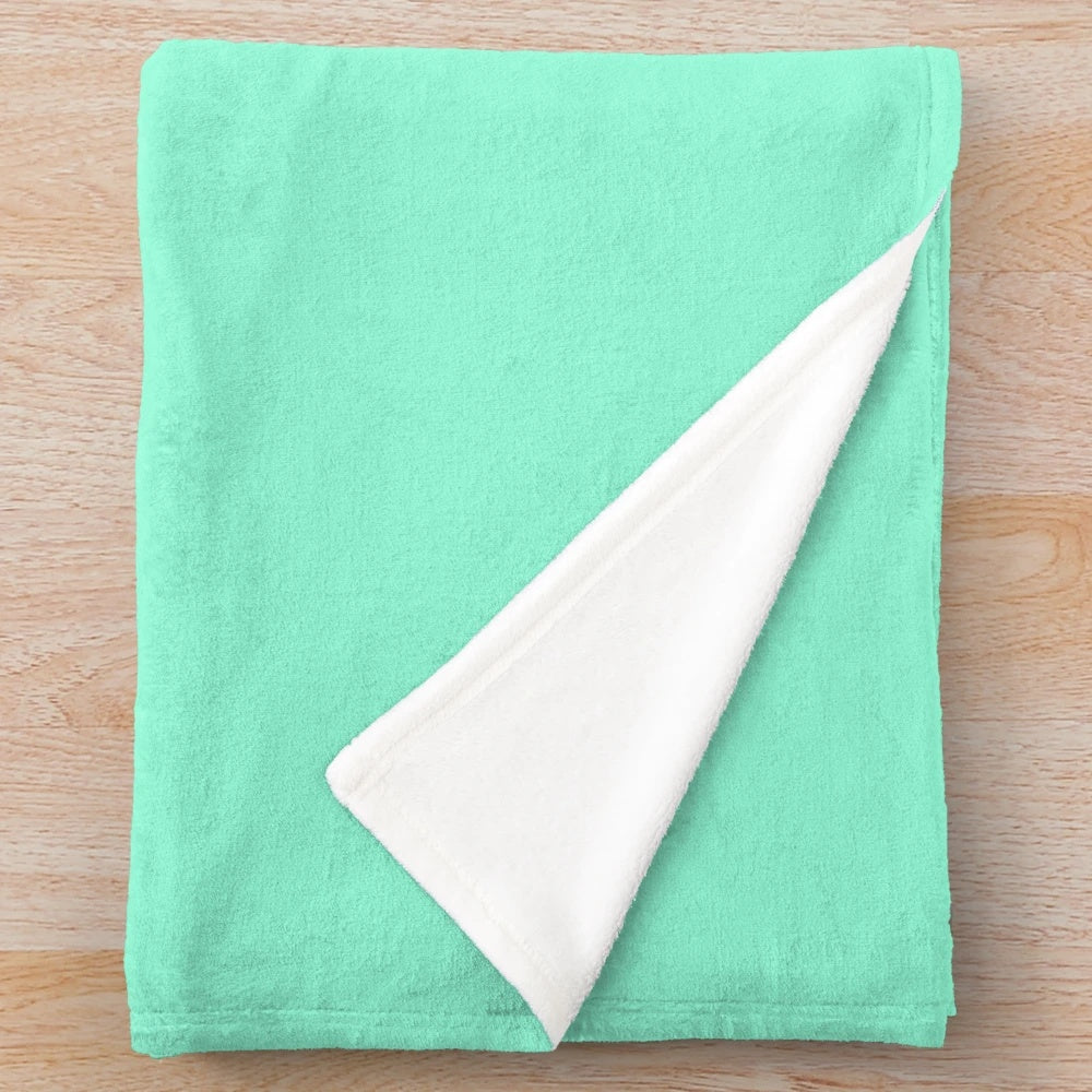 Soft, watercolor-style mermaid plush blanket for social distancing