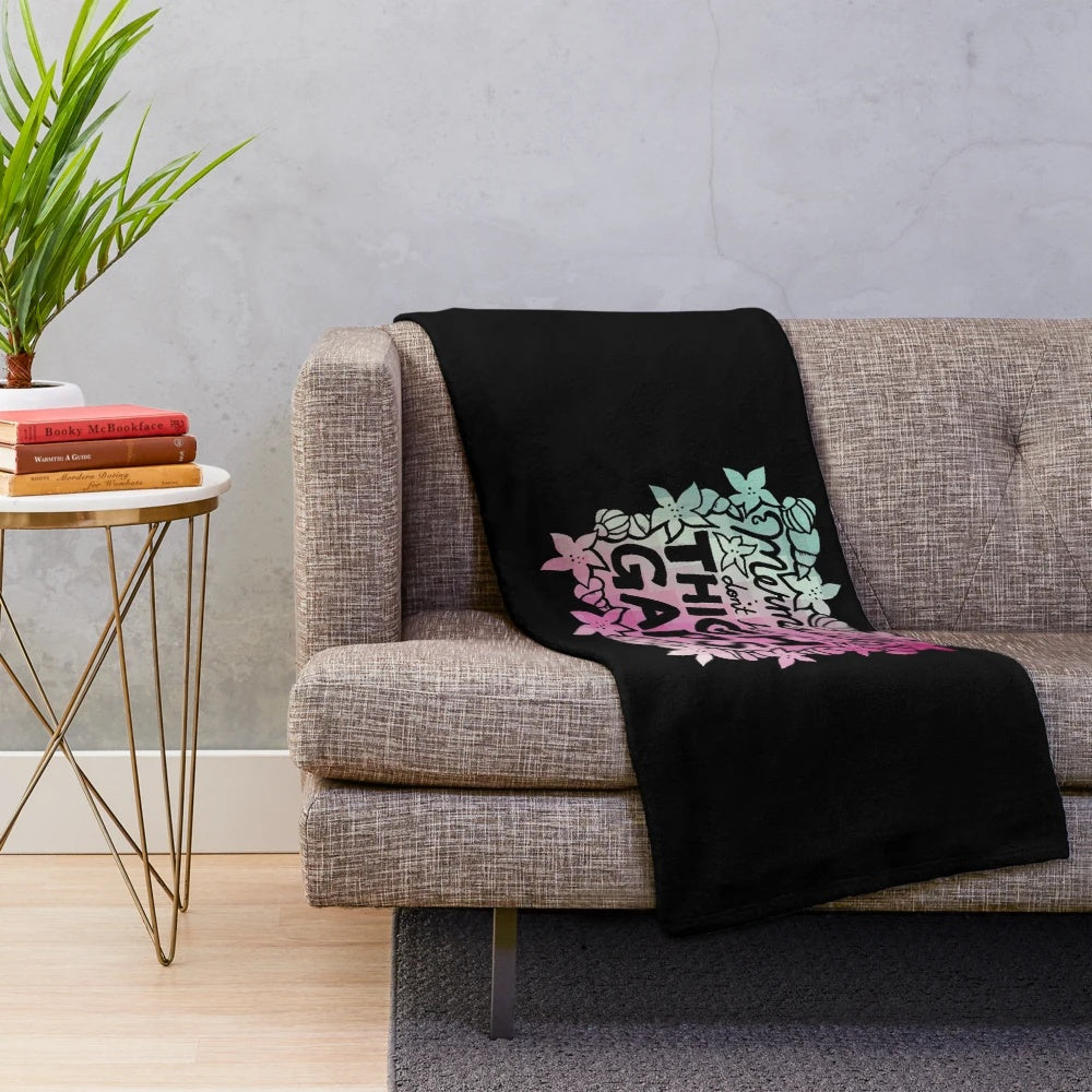 Mermaids don't have thigh gaps - cozy plush mermaid-themed blanket