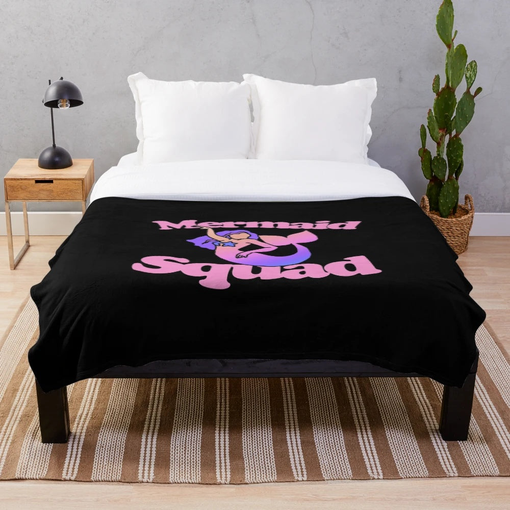 Mermaid Squad Plush Blanket