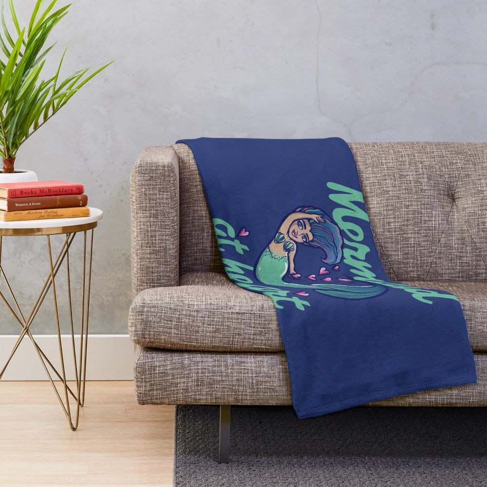 Soft and cuddly mermaid plush blanket