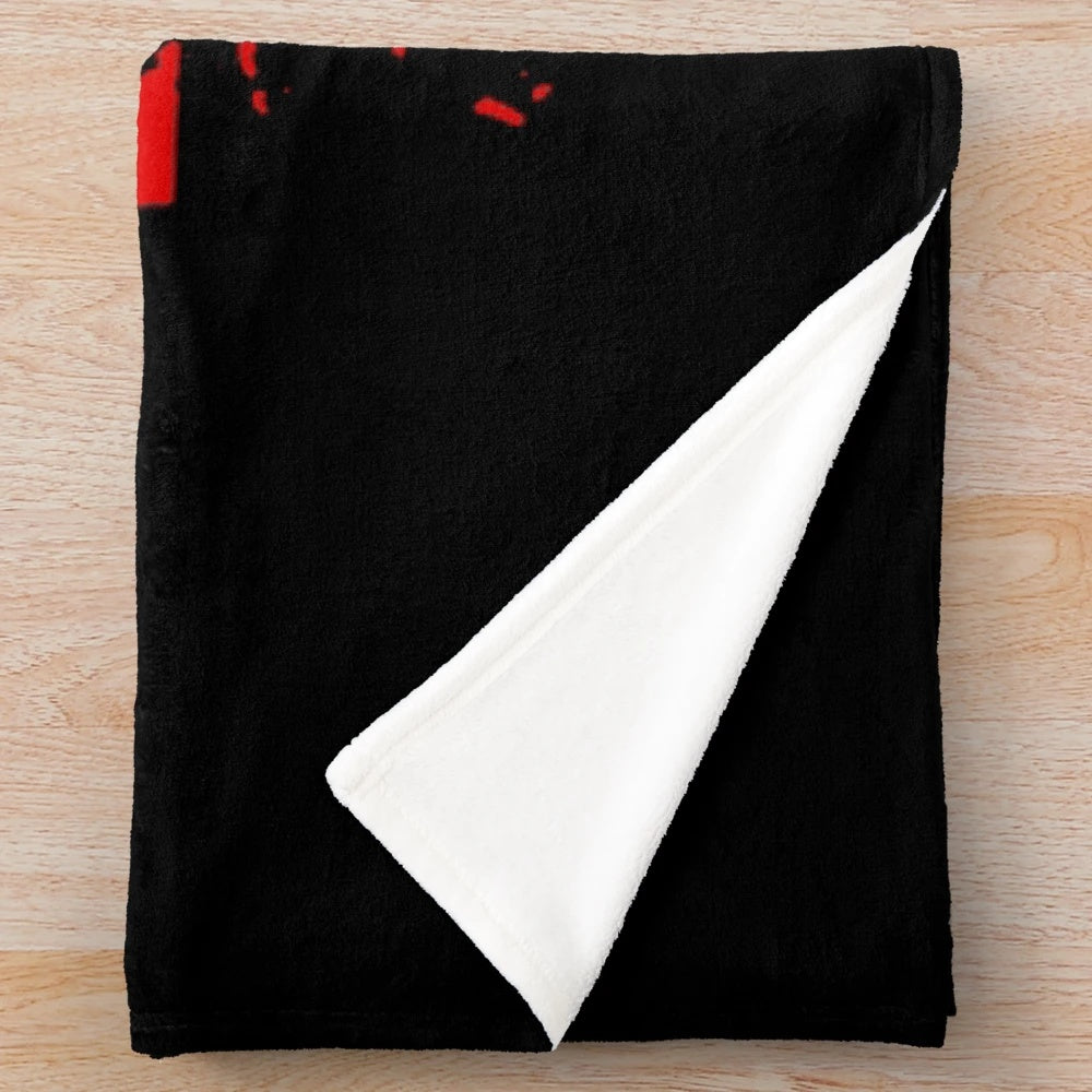 Soft, plush blanket for metal music fans featuring Rawkk RMTN inspired design