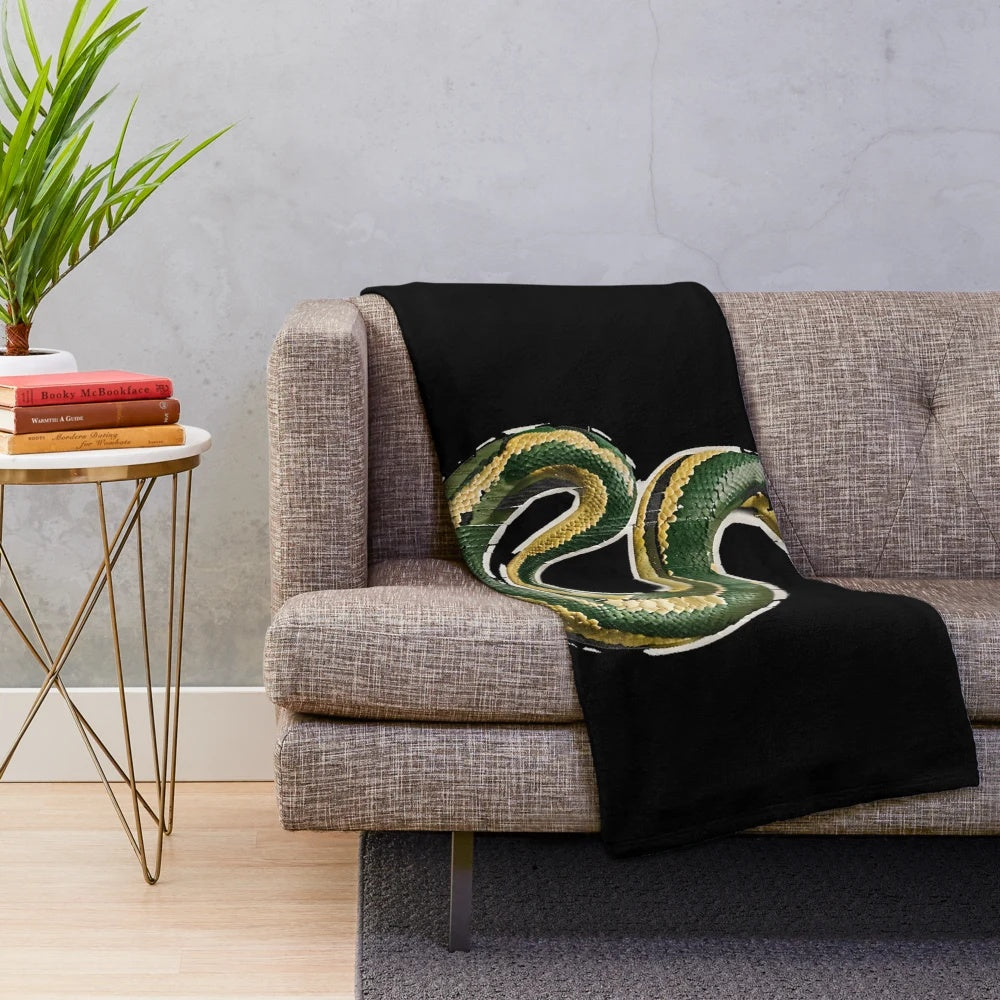 Soft and cuddly snake plush blanket inspired by the Metal Gear video game series