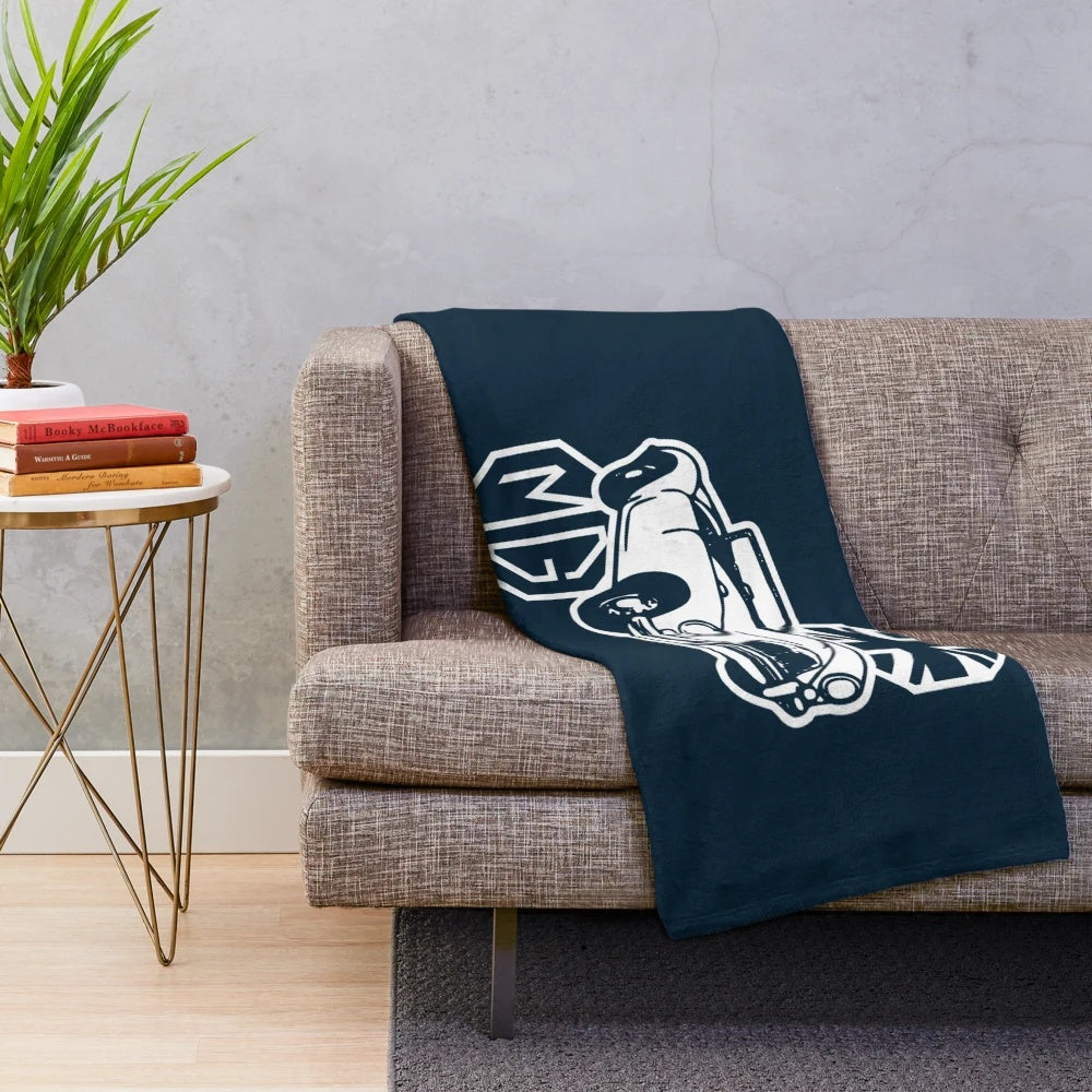 MG MGA Classic British Sports Car Plush Blanket