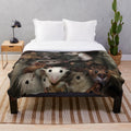 Cute mice plush blanket