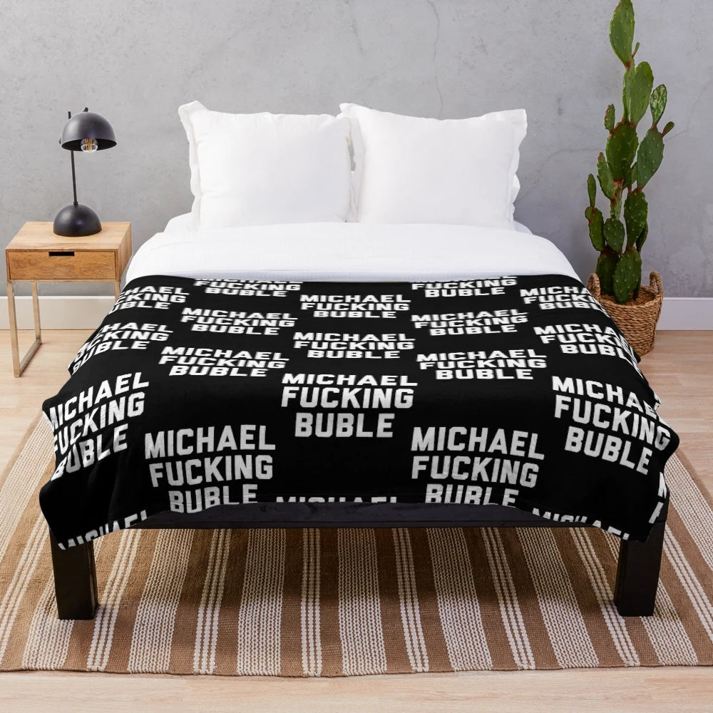 Michael Bublé inspired plush blanket for Christmas and holiday season