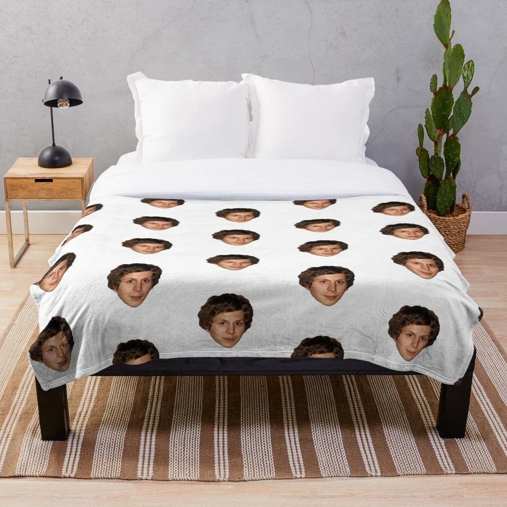 Michael Cera-inspired plush blanket