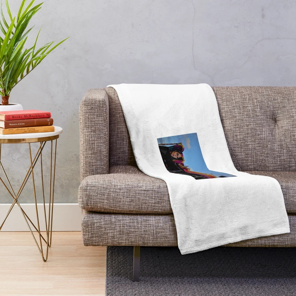 Soft and snuggly plush blanket featuring a Michael Jackson inspired design