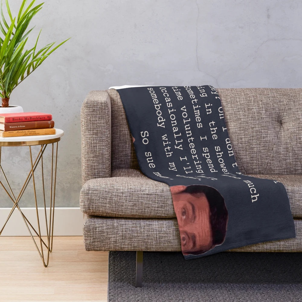 Michael Scott Quotes Plush Blanket for Fans of The Office