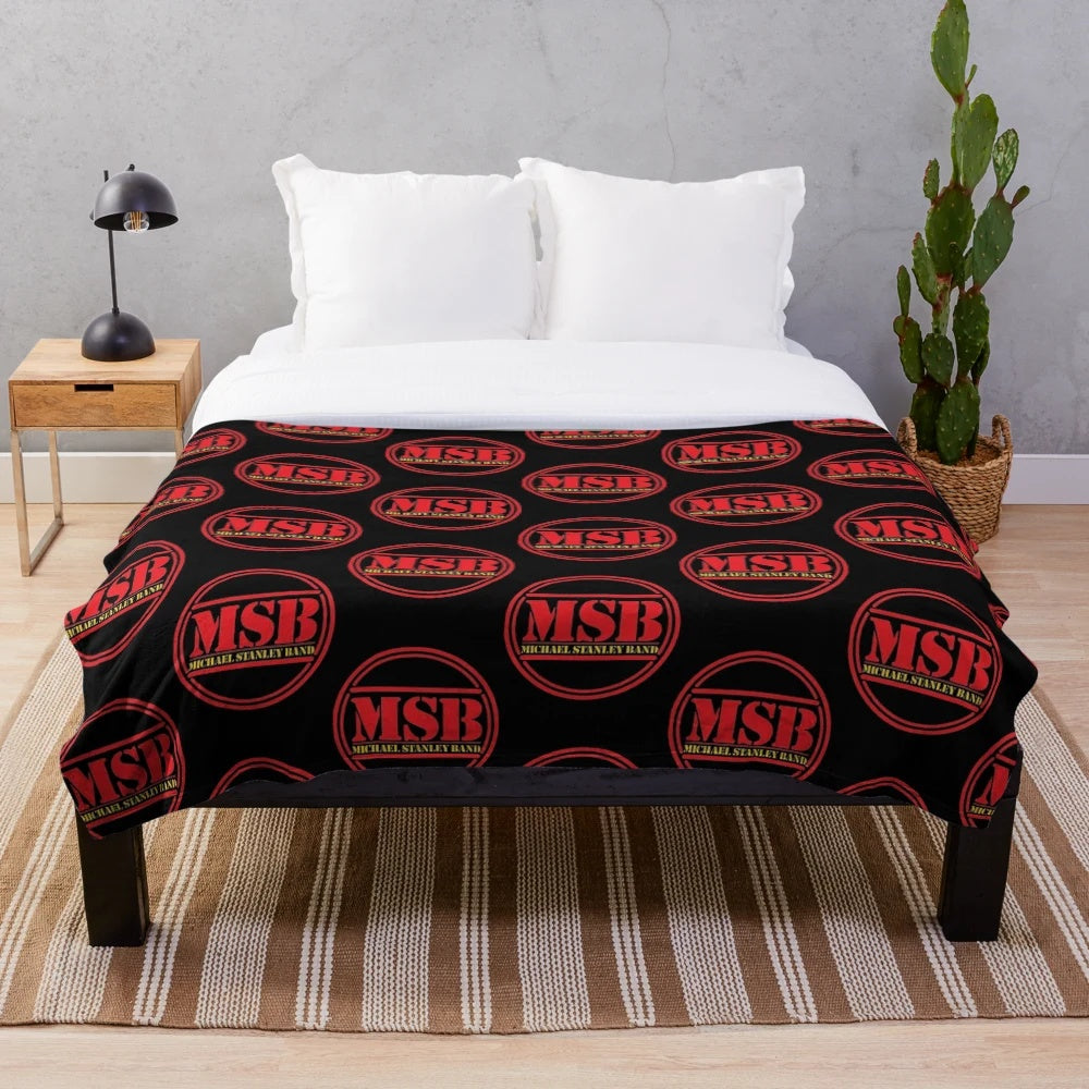 Plush Blanket with Michael Stanley Band Design