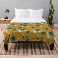 A soft and cozy plush blanket featuring Lord of the Rings inspired designs and characters