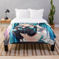 Soft and snuggly Miku anime-inspired plush blanket