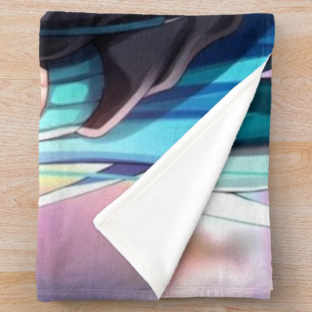 Soft and snuggly Miku anime-inspired plush blanket