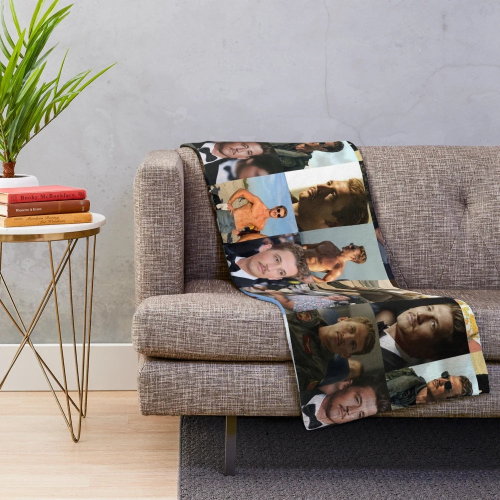 Soft and snugly plush blanket featuring actor Miles Teller