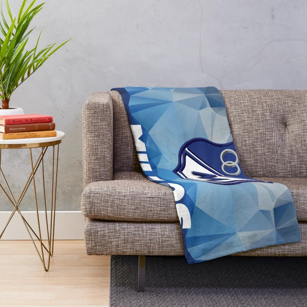 Millonarios Plush Blanket featuring the Colombian soccer team colors