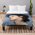Min Yoongi inspired plush blanket featuring the BTS member