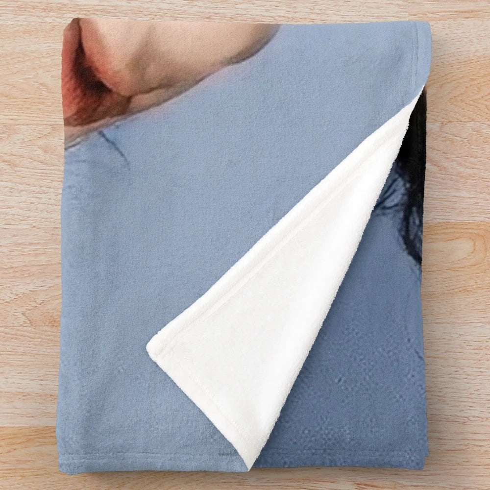 Min Yoongi inspired plush blanket featuring the BTS member
