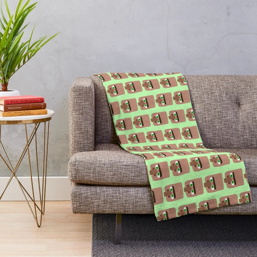 Minecraft Villager Plush Blanket