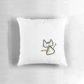 Plush mini snowcat pillow with a cute, whimsical design for the winter season