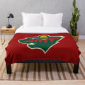 Minnesota Wild Plush Blanket with Team Logo