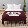 MIT Plush Blanket with Massachusetts Varsity Design