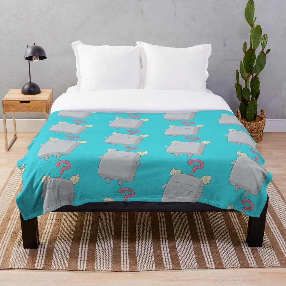 Mokey Mokey plush blanket featuring a lovable character from the Yu-Gi-Oh trading card game