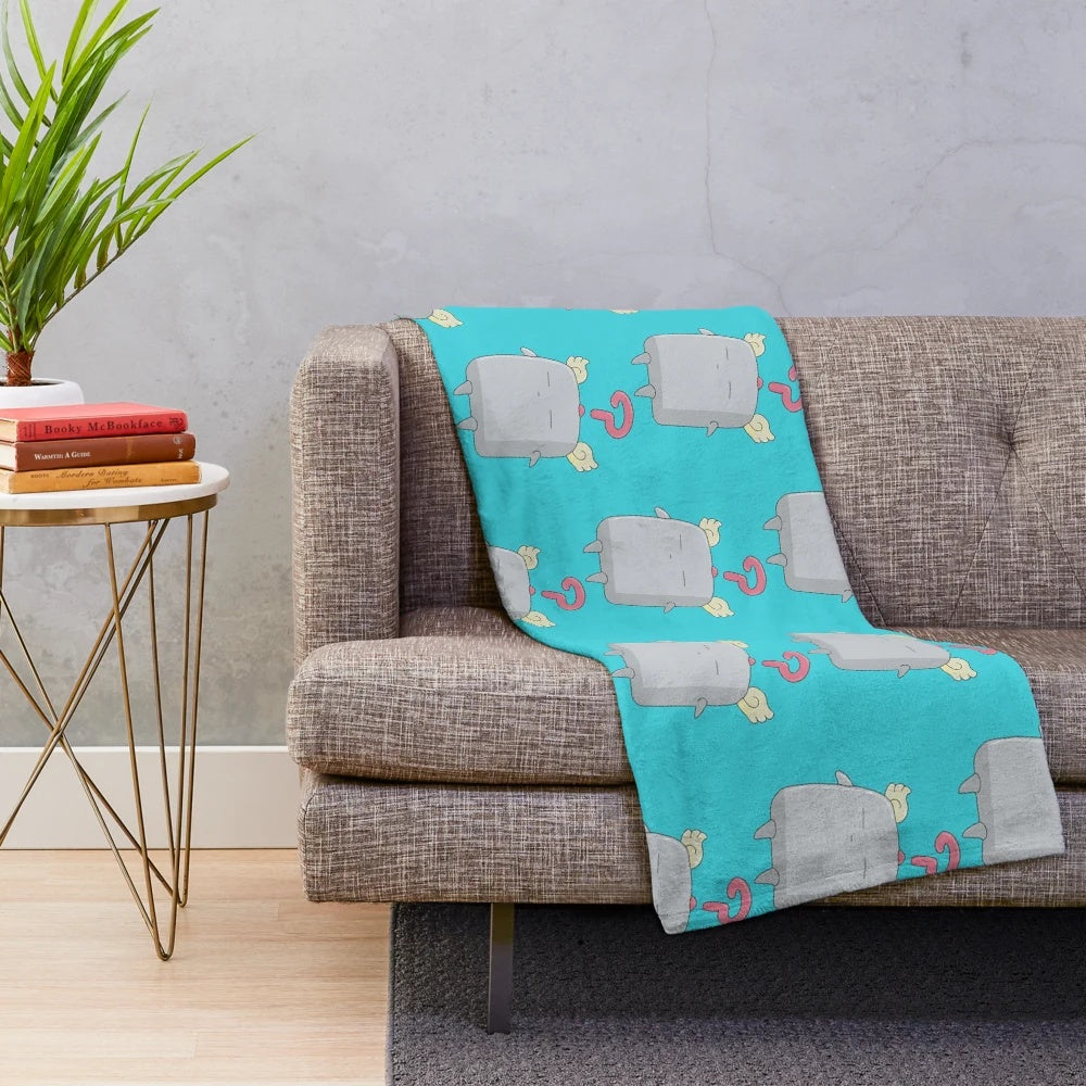 Mokey Mokey plush blanket featuring a lovable character from the Yu-Gi-Oh trading card game