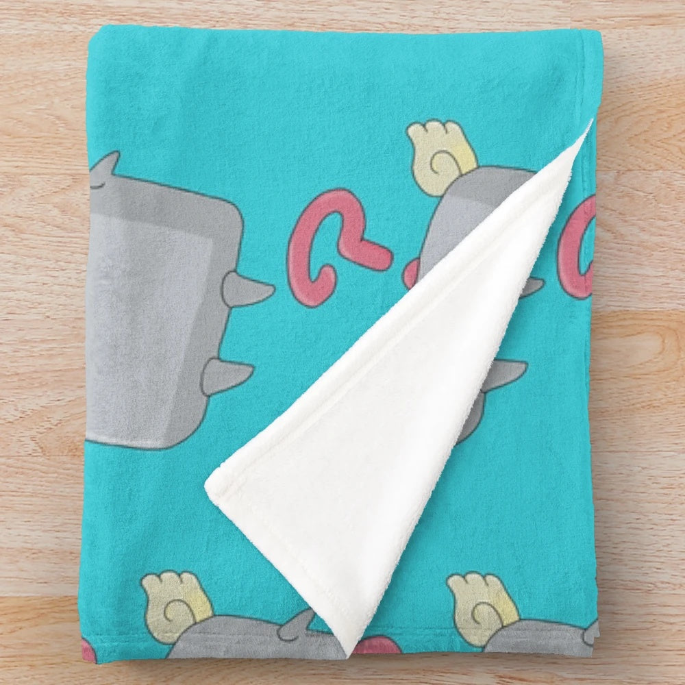 Mokey Mokey plush blanket featuring a lovable character from the Yu-Gi-Oh trading card game