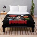 Soft and Comfortable Plush Blanket Featuring Iconic Monk Quotes