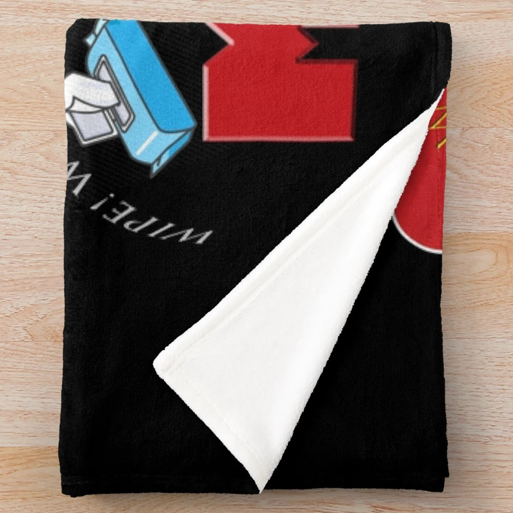 Soft and Comfortable Plush Blanket Featuring Iconic Monk Quotes