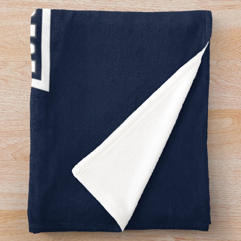Monmouth plush blanket with team logo