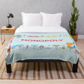Soft and Plush Monopoly Themed Blanket