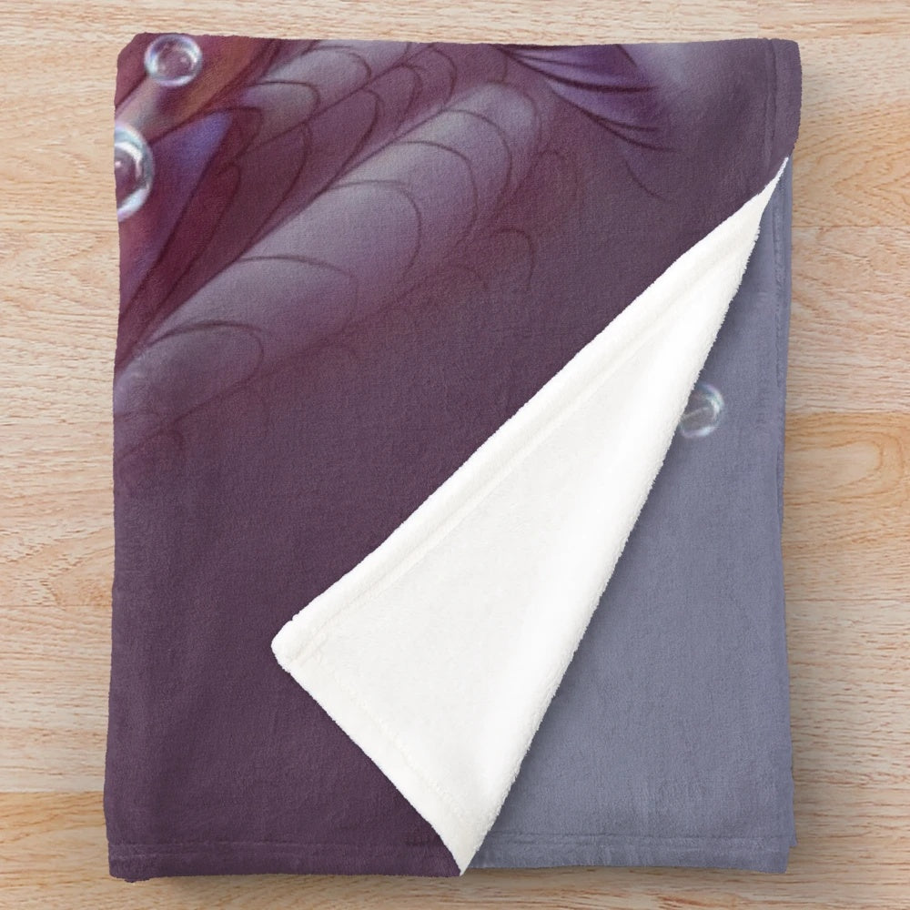 Soft and snuggly Mizutsune plush blanket from the Monster Hunter franchise