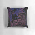 Monster Hunter inspired pillow with Nargacuga and Ebony Odogaron designs