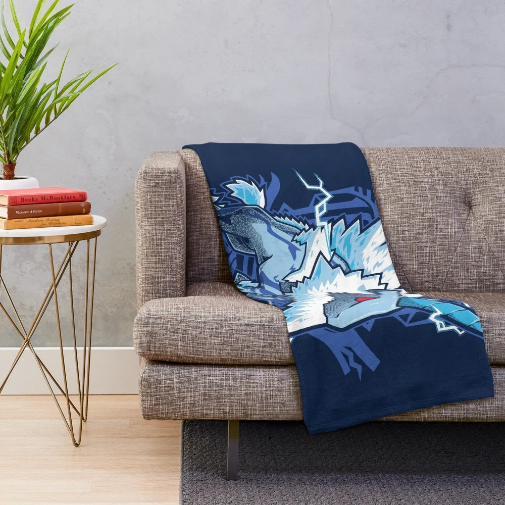 Kirin-themed plush blanket from the Monster Hunter series